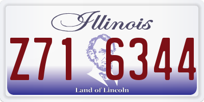 IL license plate Z716344