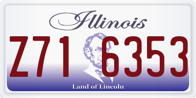 IL license plate Z716353