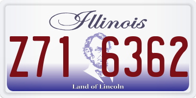 IL license plate Z716362