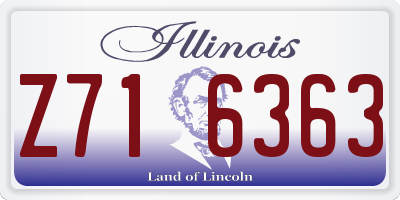 IL license plate Z716363
