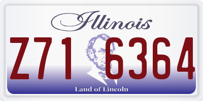 IL license plate Z716364