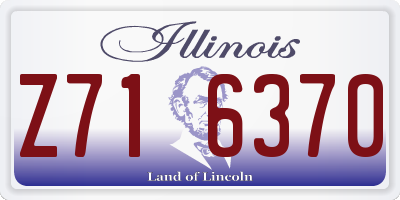 IL license plate Z716370