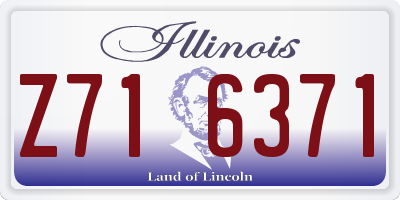 IL license plate Z716371