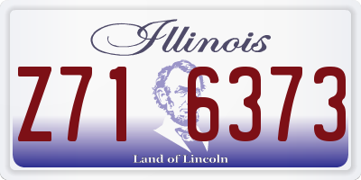 IL license plate Z716373