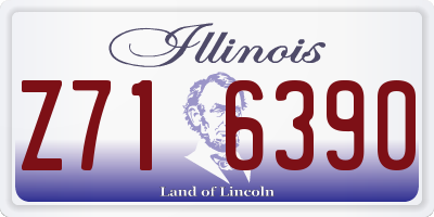 IL license plate Z716390