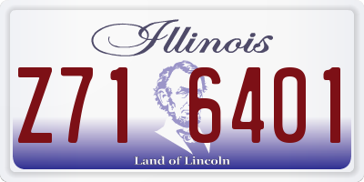 IL license plate Z716401