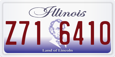 IL license plate Z716410
