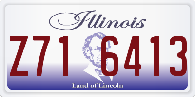 IL license plate Z716413
