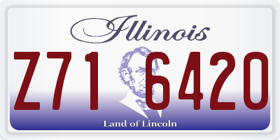 IL license plate Z716420