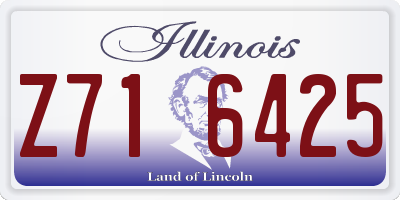 IL license plate Z716425