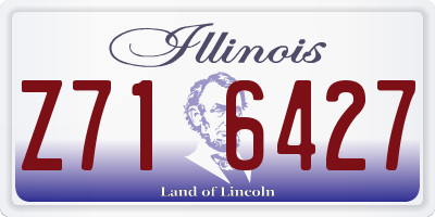 IL license plate Z716427