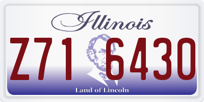 IL license plate Z716430