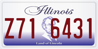 IL license plate Z716431