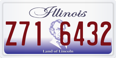IL license plate Z716432