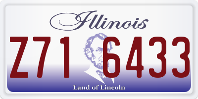 IL license plate Z716433
