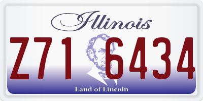 IL license plate Z716434