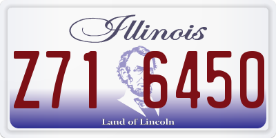IL license plate Z716450