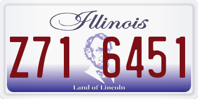 IL license plate Z716451