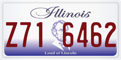 IL license plate Z716462