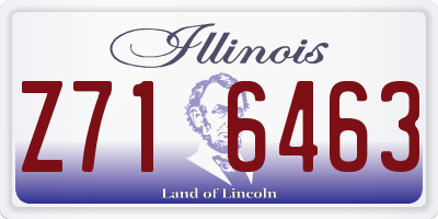 IL license plate Z716463