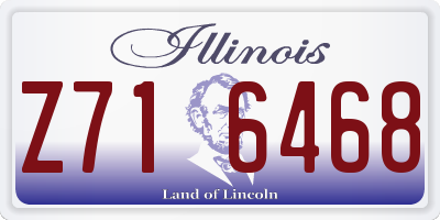 IL license plate Z716468