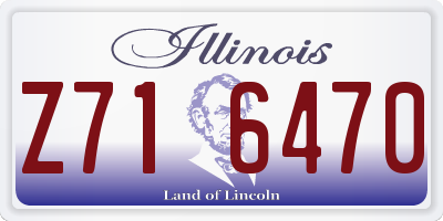 IL license plate Z716470