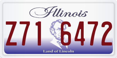 IL license plate Z716472