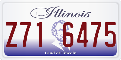 IL license plate Z716475