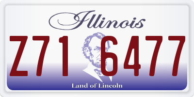 IL license plate Z716477