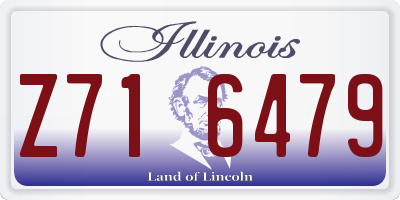 IL license plate Z716479