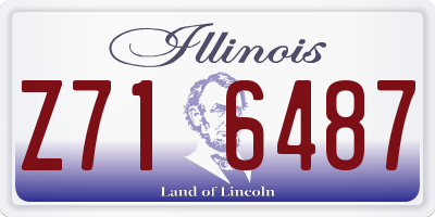 IL license plate Z716487