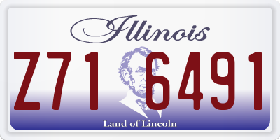 IL license plate Z716491