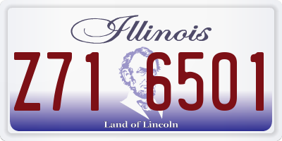 IL license plate Z716501