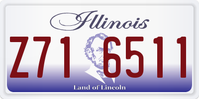 IL license plate Z716511