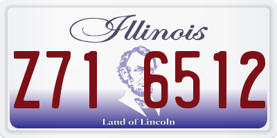 IL license plate Z716512