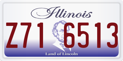 IL license plate Z716513