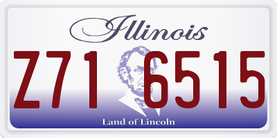 IL license plate Z716515