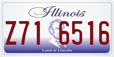 IL license plate Z716516