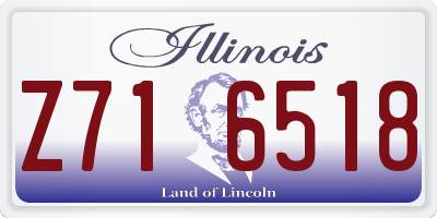 IL license plate Z716518