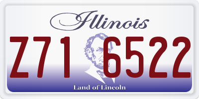 IL license plate Z716522