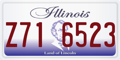 IL license plate Z716523