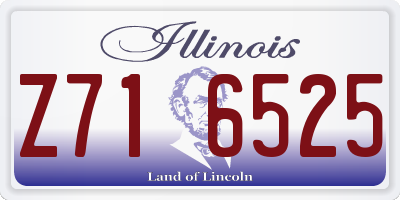 IL license plate Z716525