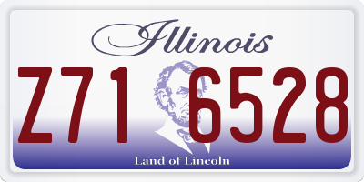 IL license plate Z716528