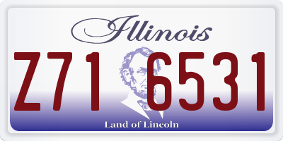 IL license plate Z716531