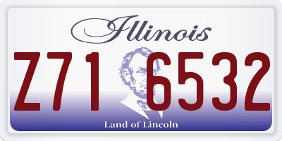 IL license plate Z716532