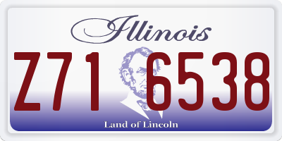 IL license plate Z716538