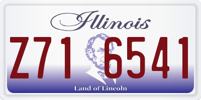 IL license plate Z716541