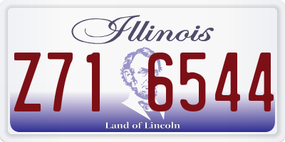 IL license plate Z716544