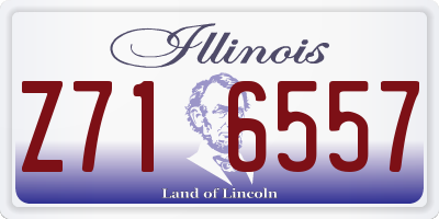IL license plate Z716557