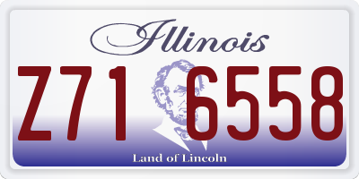 IL license plate Z716558